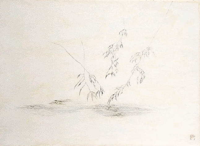絵画レンタル販売 Art beans【No.267】「葉影 leaf shadow」/岸田尚子