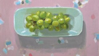 painterTMK作品 シャインマスカット　油絵　静物画　絵画　果物絵画 painterTMK作品 シャインマスカット 油絵 静物画 絵画 果物絵画