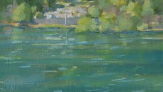 No.316】入江英三「初夏の木崎湖」 | 絵画レンタル販売 Art beans