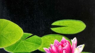 睡蓮と花のリースの絵画 睡蓮と花のリースの絵画 睡蓮と花のリースの絵画 | 日本