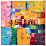 絵画レンタル販売 Art beans【No.323】「イロアソビ油彩1」/森田和昌