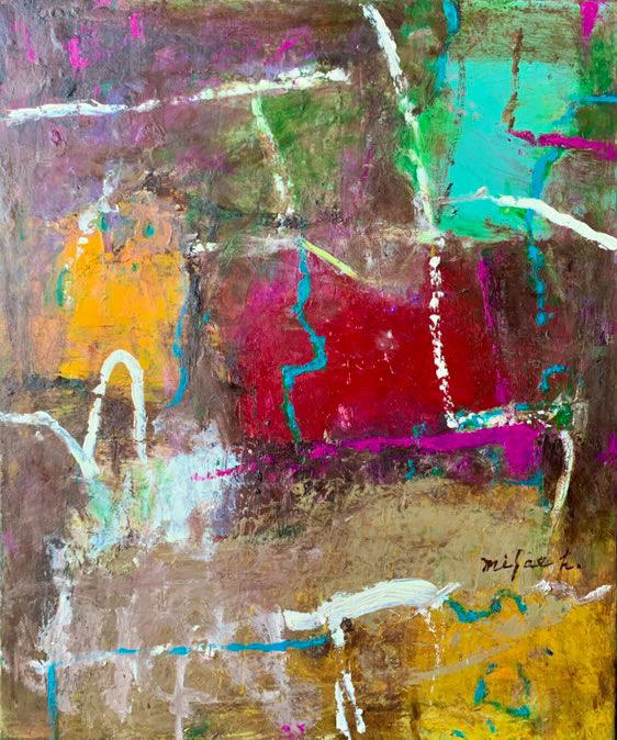 絵画レンタル販売 Art beans【No.411】「埠頭」/Hosaka Misae
