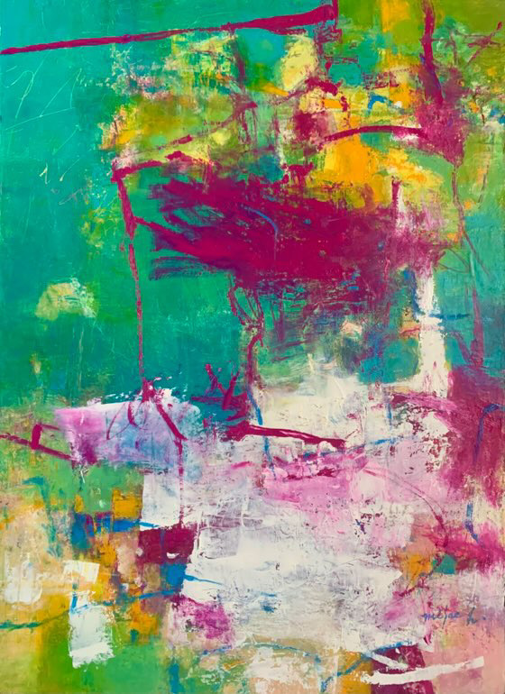 絵画レンタル販売 Art beans【No.405】「お洒落な気分で」/Hosaka Misae