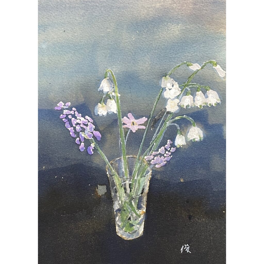 絵画レンタル販売 Art beans【No.426】「野の花」/正木俊行