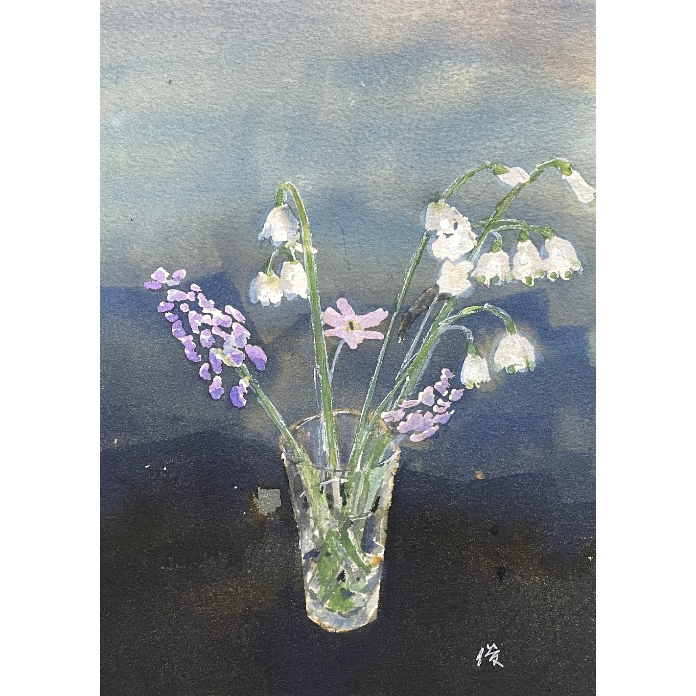 絵画レンタル販売 Art beans【No.426】「野の花」/正木俊行