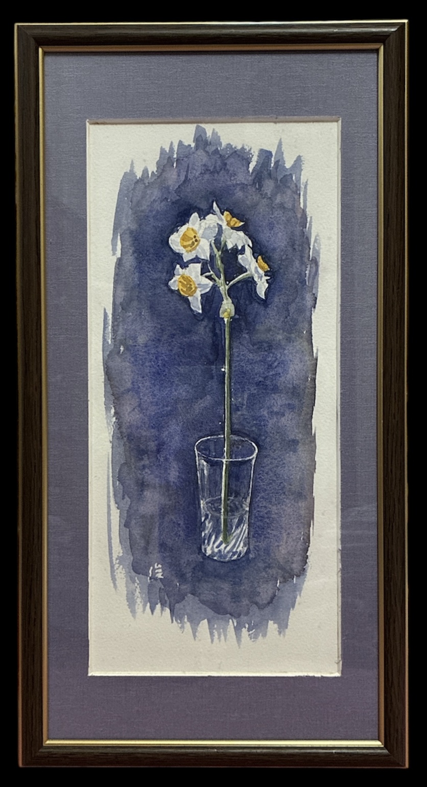 絵画レンタル販売 Art beans【No.427】「水仙」/正木俊行