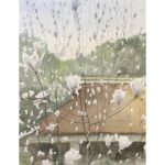 絵画レンタル販売 Art beans【No.430】「コブシの里」/正木俊行