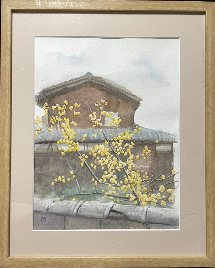絵画レンタル販売 Art beans【No.436】「蝋梅」/正木俊行