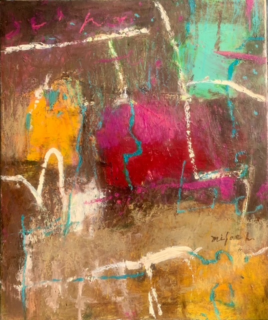 絵画レンタル販売 Art beans【No.411】「埠頭」/Hosaka Misae